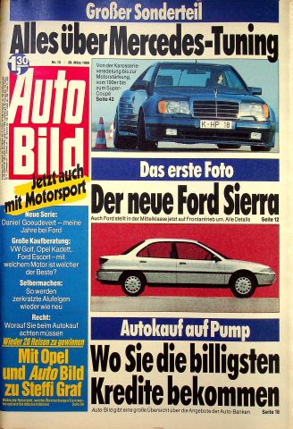 Deckblatt Auto Bild (13/1989)